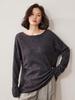 2026 Women's One-Shoulder Cashmere Sweater: Winter Warm, Loose, Slimming Solid Color Base Layer.