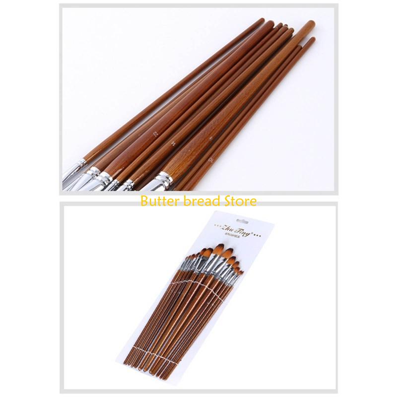 W89C Paint Brushes Set 13 Pack Oil Watercolor Acrylic Paint Brush Artist Paintbrushes