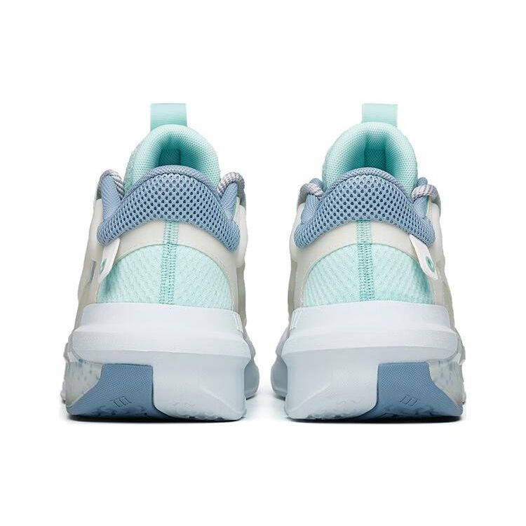 Anta Badass 3.0 Fashion Casual Slip Resistant Shock Absorbing Durable Low Top Sneakers Women Sneakers White Blue Green 122218084-8