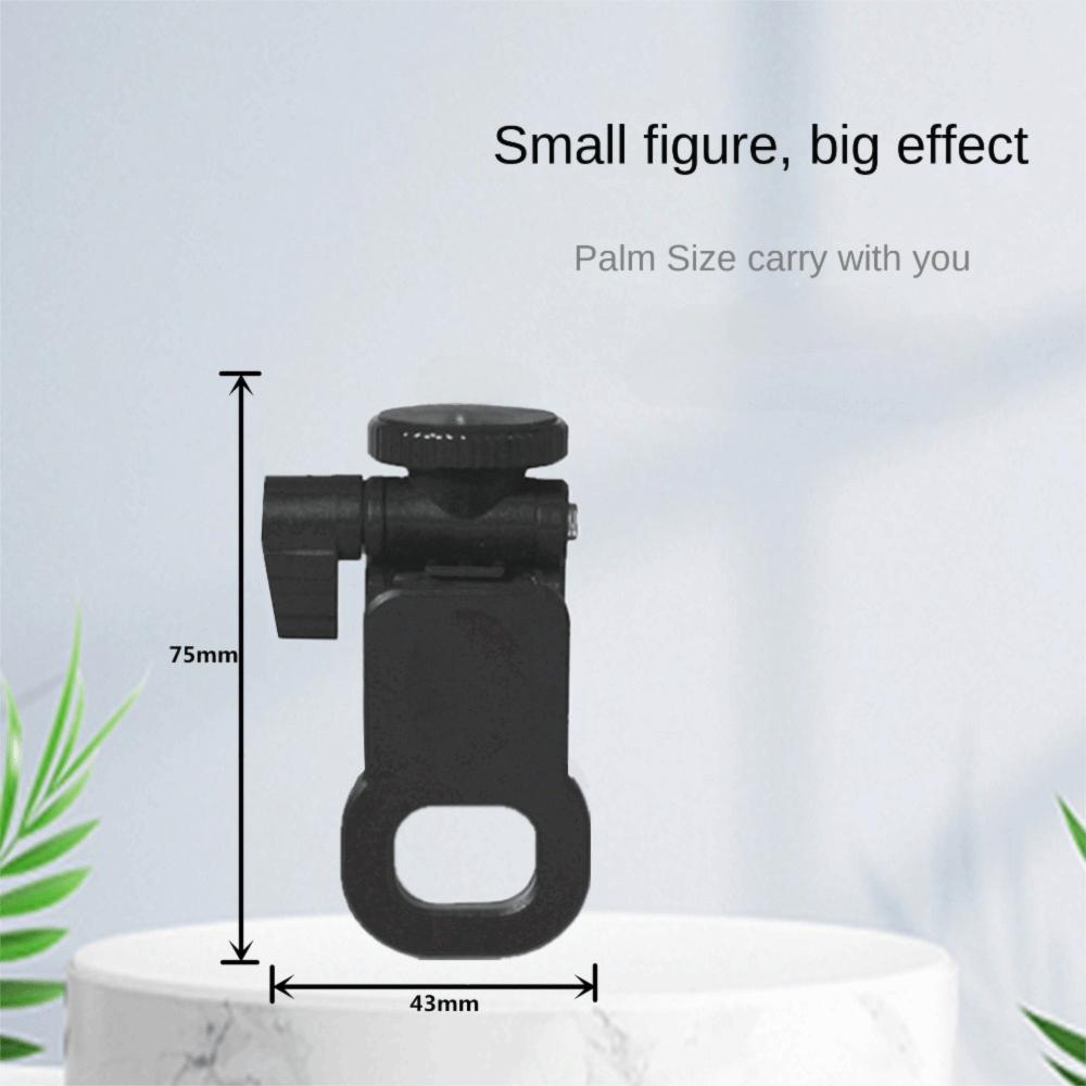 2 Pcs 1/4 Screw Mount Mini Fill Light Clip Plastic Mobile Phone Computer Fill Light Fixed LED Selfie Fill Light Clamp Portable