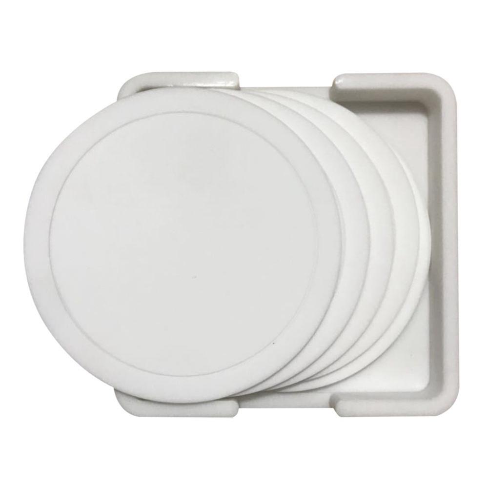 

Tea Wine Home Decoration Heat Resistant Table Decor Non-Slip Coasters Table Mat Placemats Mug Pad белый