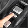 For XPENG G9 Carbon Fiber Car Door Window Lift Panel Frame Trim Cover Auto Interior Decoration Stickers   2024 2025
