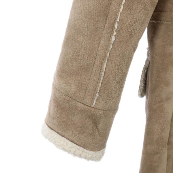 Ron Herman Duffel Coat Beige Back Bore Women Used