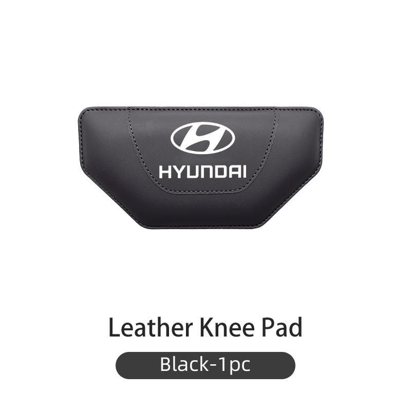 For Hyundai Car Leather Knee Pad Leg Pad Hand Inside Armrest Leg Pad Support Accessories Sonata Azera Coupe SantaFe Genesis TT1