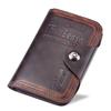 Vintage Men Wallet Card Holder Large Capacity Pu Leather Short Male Purse Id Credit Card Bag Men'S Tri-Fold Wallet Birthday Gift