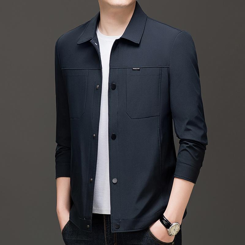 New Styles for Spring and Autumn Wear for Men's Casual Jackets for Men's High-end Lapel Jackets for Men's High-end Business Men's Clothing