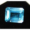 Natural Sapphire Loose Gemstone 7 ct Montana Emerald Cut Ring Making September Birthday Birthstone