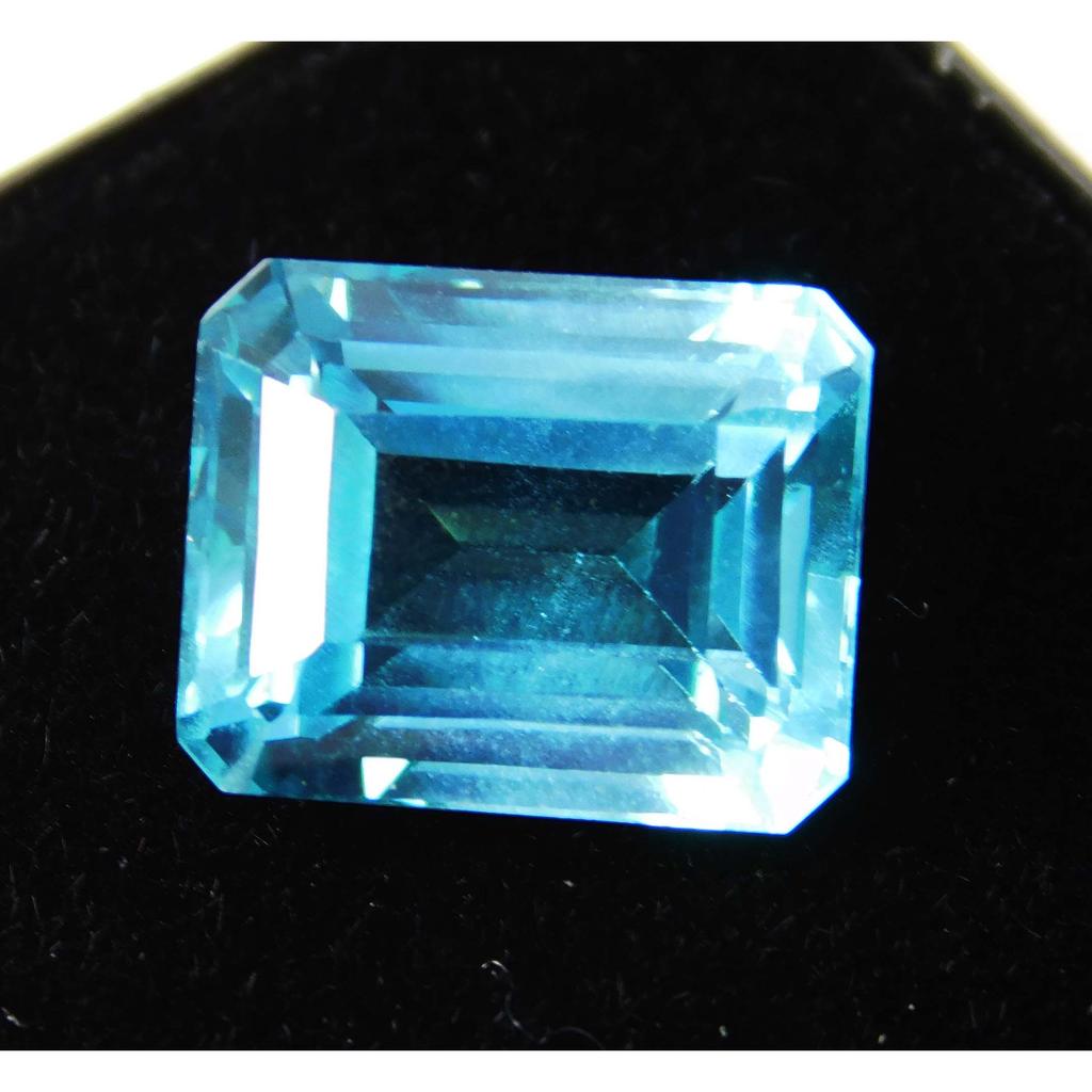 Natural Sapphire Loose Gemstone 7 ct Montana Emerald Cut Ring Making September Birthday Birthstone