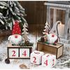 Christmas Calendar Fabric Advent Countdown Santa Claus Calendar Christmas Decor