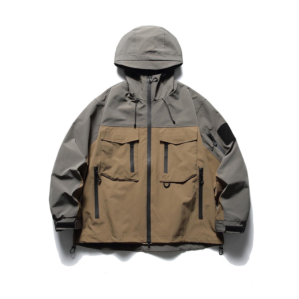 

NEVIRALER Men s Hooded Workwear Jacket for Spring & Autumn (NRA51) L