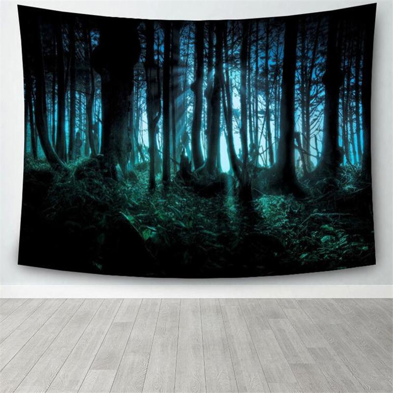Natur Wald Tapisserie Hause Dekoration Hintergrund Wand Tuch Landschaft HD Natur Hängen Tuch Wohnzimmer Schlafzimmer