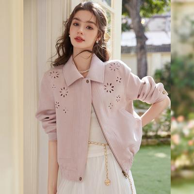 Bailuyu Hollow Embroidered Lapel Jacket