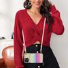Crossbody Glitter Wallet Shoulder Strap Zipper Cards Solt Case For Iphone 14 Pro Max 13 12 11 XS XR SE3 Bag Purse Lanyard Cover