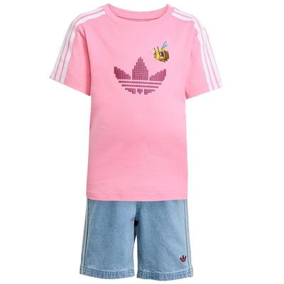 Girls' Minecraft Trefoil Sports Short Sleeve Set