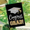 1pc Congratulations On Graduation Season, Garden Flag- Garden Decoration Double S, Home Decoration, Yard Decoration, Outdoor Decoration, Lawn Decorati