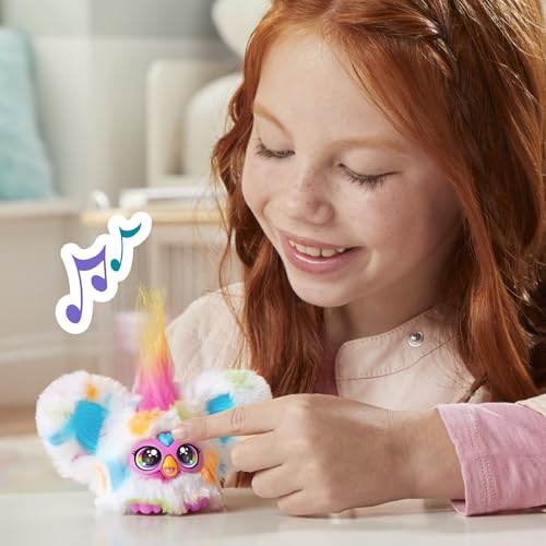 Hasbro Furby Fur Bullets Luray Mini Friend, Over 45 Sounds, Furby Language Only, Electric Plush Toy, Ages 6+, Multicolor G1613 Genuine Product