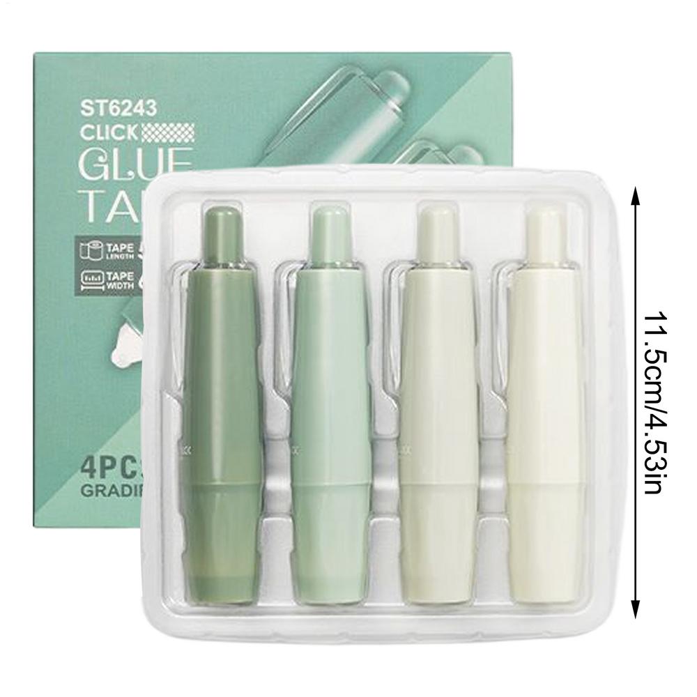 

Tape Runner Double Sided Adhesive Dispenser 4PCS Refillable Clean Removal for Scrapbooking Card Making Photo Album Journal