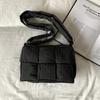 Contemporary Cotton Space HandbagsLarge Puffer Woven Shoulder Bag for Women