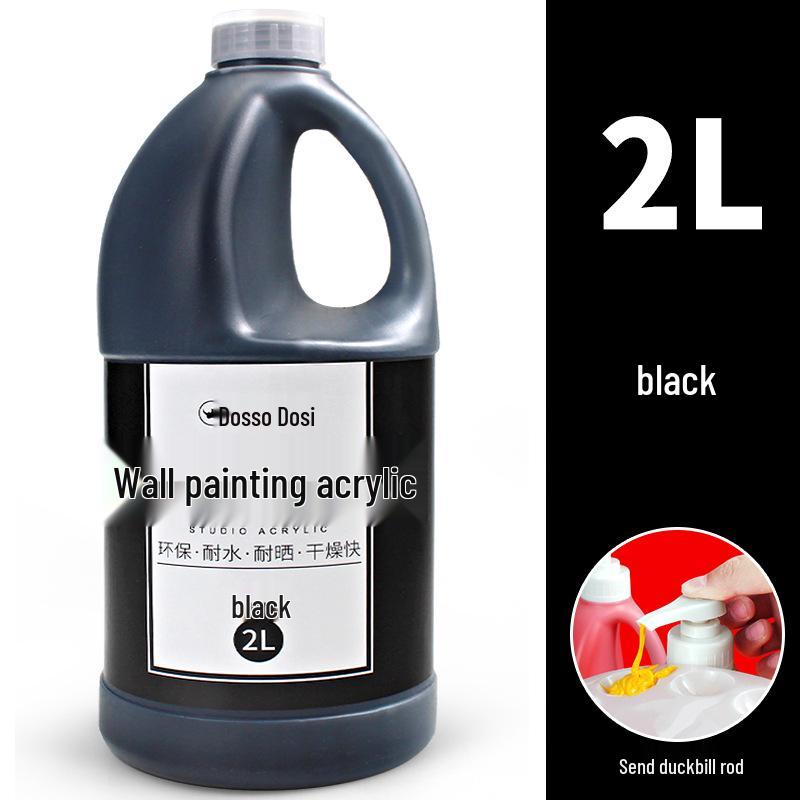 2L Acrylic Paint Bucket for Wall, Textile & Graffiti DIY Projects