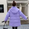 Women Winter Long Coat Thicken Warm Hooded Cotton Padded Puffer Jacket Overcoat Plus Size