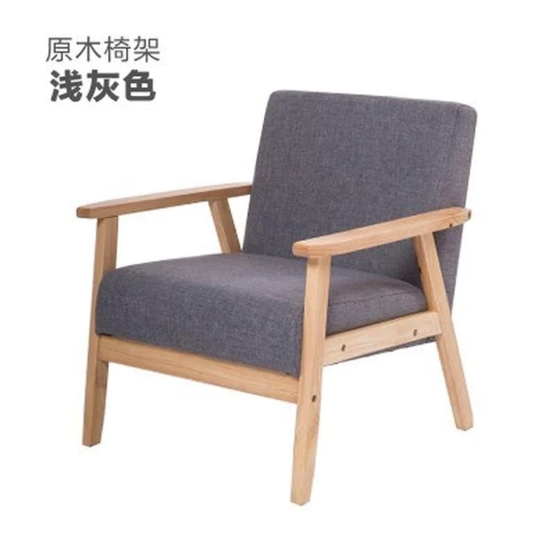 Children Sofa Girl Boy Sofa Chair Solid Wood Soft Fabric Seat Kindergarten Baby Learning Watching TV Leisure Single Sofa Chair
