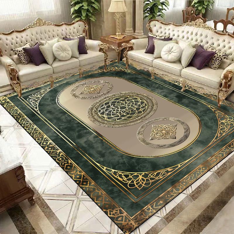Luxury European and American Style Carpet Living Room Large Area Rugs 200x400cm Bedroom Decor Cloakroom Non-slip Floor Mat