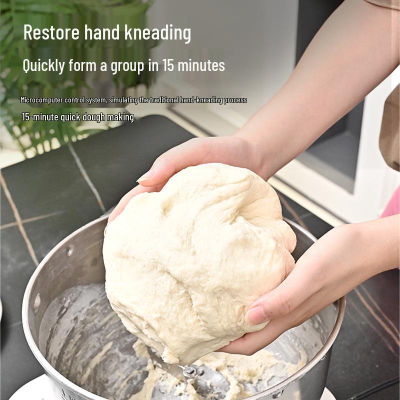 Silent Chef Dough Mixer: Multi-Functional Stainless Steel Kneader for Home & Commercial Use