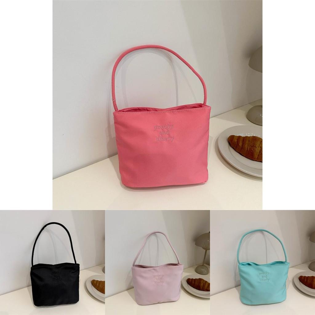 Trendy Canvas Bucket Bag For Women Stylish Casual Crossbody Handheld Purse In Various Colors