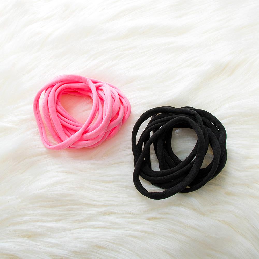 Skinny Children for Girls Boys Nylon 10pcs/set Elastic Hair Accessories Headwear Hairwear Headband