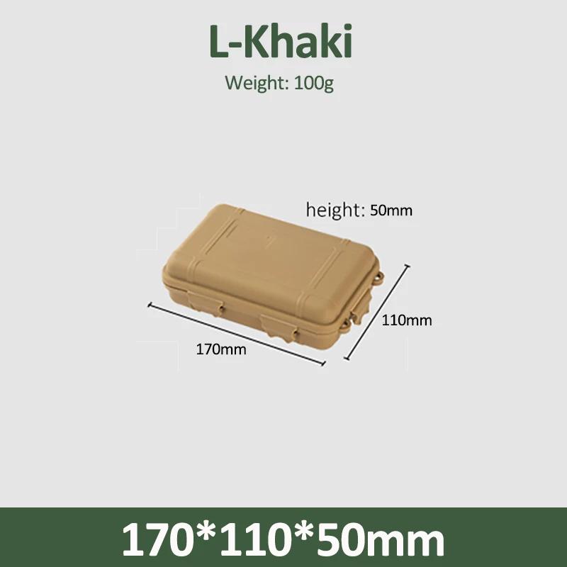 EDC Tool Box Outdoor Camping Survival Kit Shockproof Waterproof Case Sealed Box Outdoor Survival Storage Box Fishing Tackle Bag