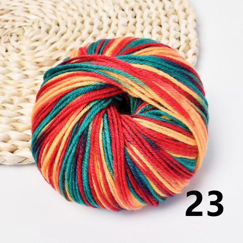 

Линия обуви Fuyi Dyed Wool Acrylic Cotton для ручного ткачества 23