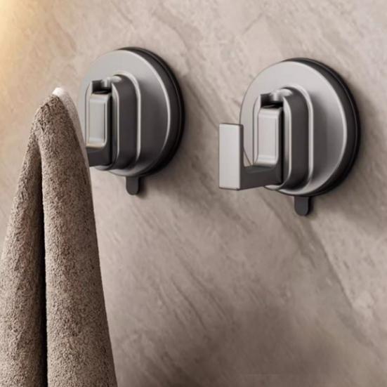 1/2/4/6Pcs Suction Cup Hooks No Drill Suction Towel Holder Multifunctional Glass Door Hooks Bathroom Hanging Hooks