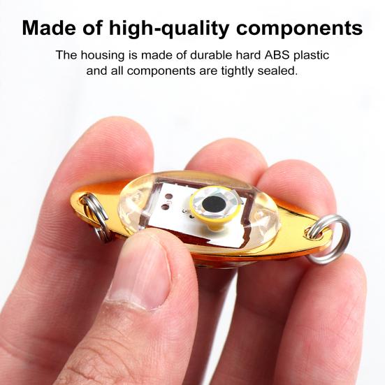 Fish Luring Light LED Bait for Deep Sea Highly Visible Fishing LED Fishing Lures with Built-in Battery Auto