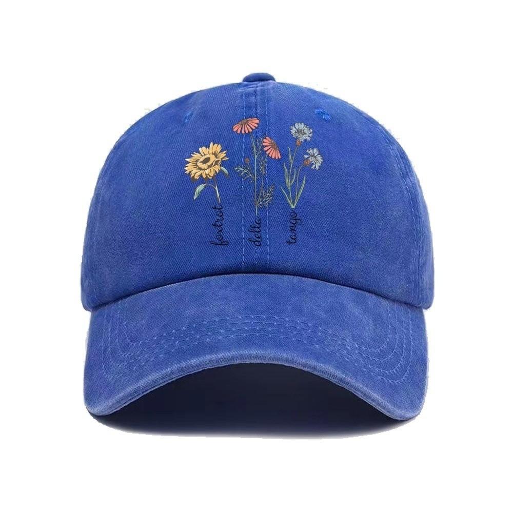 Vintage Printed Baseball Cap Casual Snapback Cap Retro Dad Sun Hat  Hiking