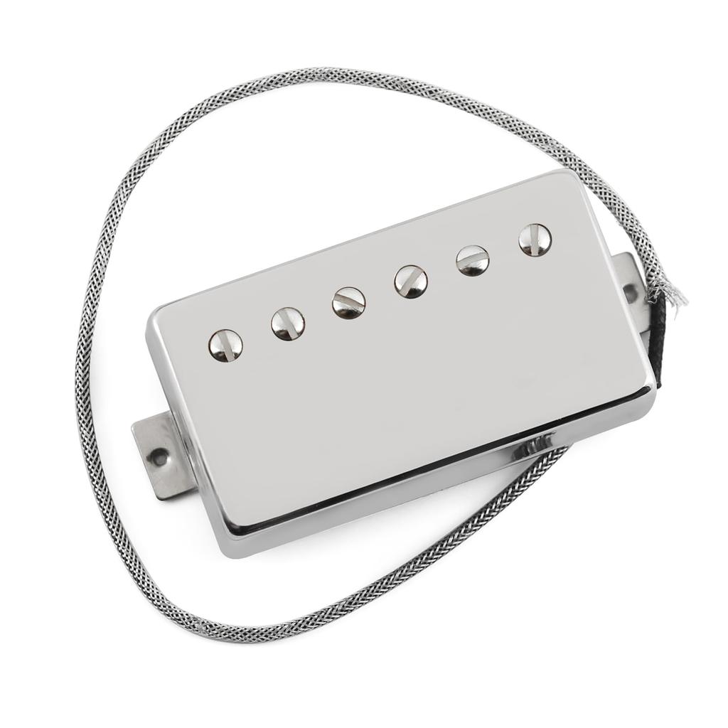 FLEOR Alnico5 Guitar Humbucker Pickup Set with Chrome Bridge and Neck Pickups for Guitars LP-Style