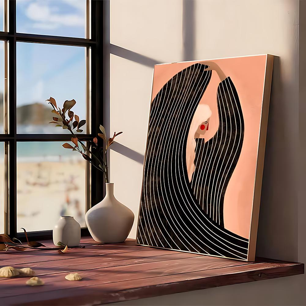 Gambar Abstrak Lind Poster No Framed Poster Kraft Club Bar Paper Vintage Poster Wall Art Painting Bedroom Study Stickers