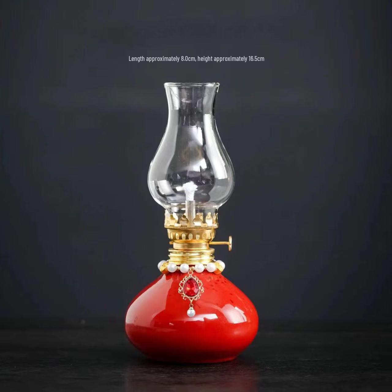 Chinese Fortune Ceramic Gourd Lamp Holder Ornament for Zen Tea Rooms & Courtyards - Ambient & Eternal Night Light