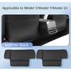 Seat Backrest Anti Kick Pad for Tesla Model 3+ Microfiber Leather Half Cover Seat Protective Cover Model3 Modely Car Accessories