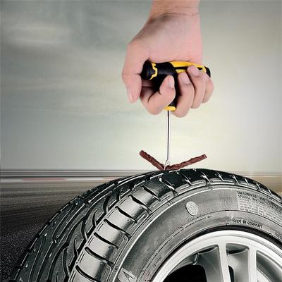 11Pcs Urgence Voiture Van roue Tubeless Pneu Crevaison De Pneu Kit De Réparation Outil Bandes