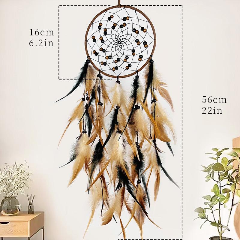 Feather Dreamcatcher Hanging Decoration Handmade Crafts Wind Chime Room Decorations