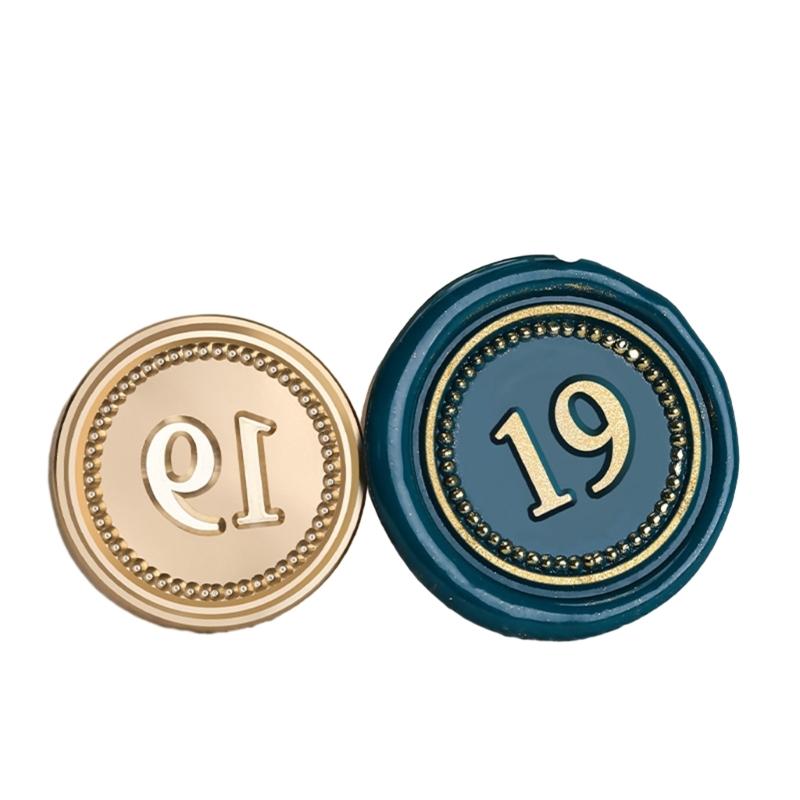 Sealing Wax Stamp Number Series Wax Seal Stamp for DIY Envelope Wedding Invitation Greeting Card Scrapbooking Letter