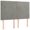 VidaXL Cadre de lit avec tête de lit Gris clair 140x190 cm Velours3125629