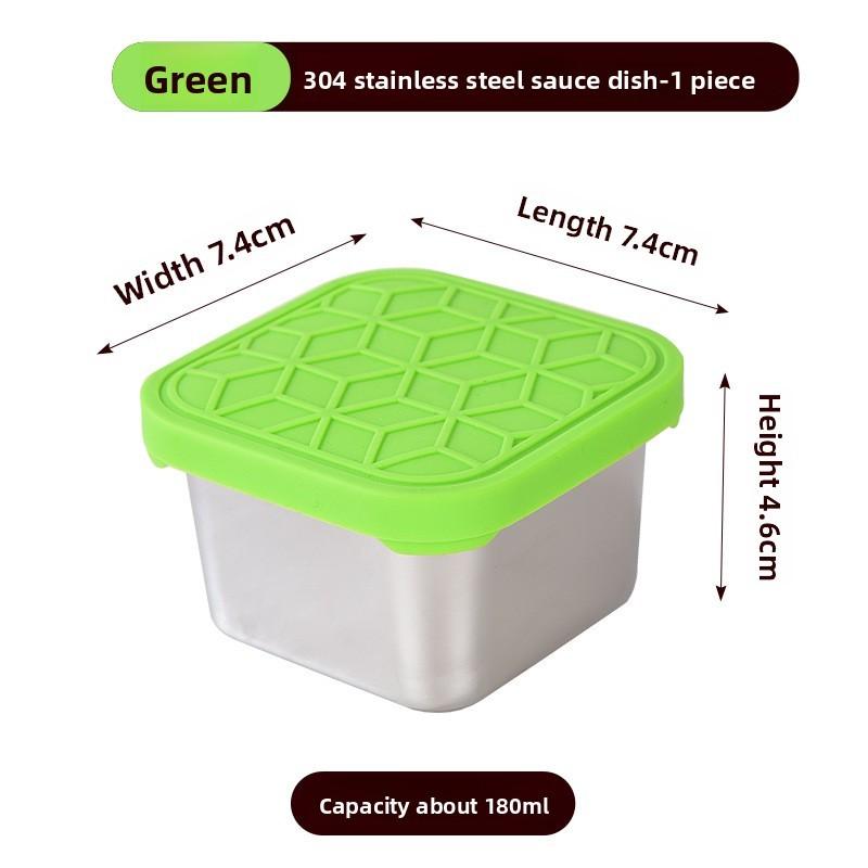Stainless Steel Food Storage Container With Silicone Lid For Home Use And Portable Meal Prep
