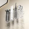 Wall-Mounted Toothpastes Storage Box Transparent Shower Organizer Cosmetics Storage Box  for Home