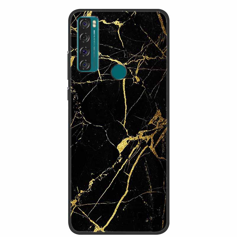 For TCL 20 R 5G Case Marble Silicone TPU Soft Phone Back Cover Case For TCL 20R 5G Funda Bumper Protector Capa Shockproof Coque