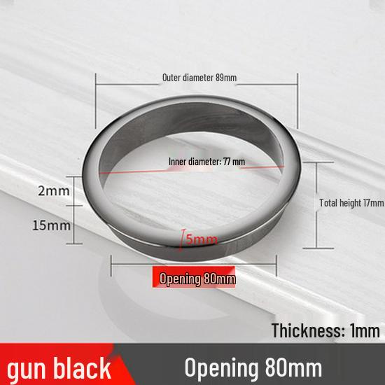 Round ABS Cable Grommet Cover for Desk, Plastic Routing Hole Covers In 18/25/30/40/45/55mm Sizes