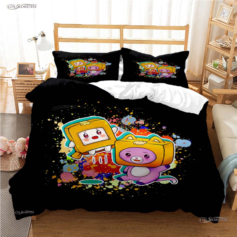 Box Cartoon Casal All Season Duvet Cover Comforter Bedding Sets Soft Quilt Cover And Pillowcases Boys Single/Double/Queen/King
