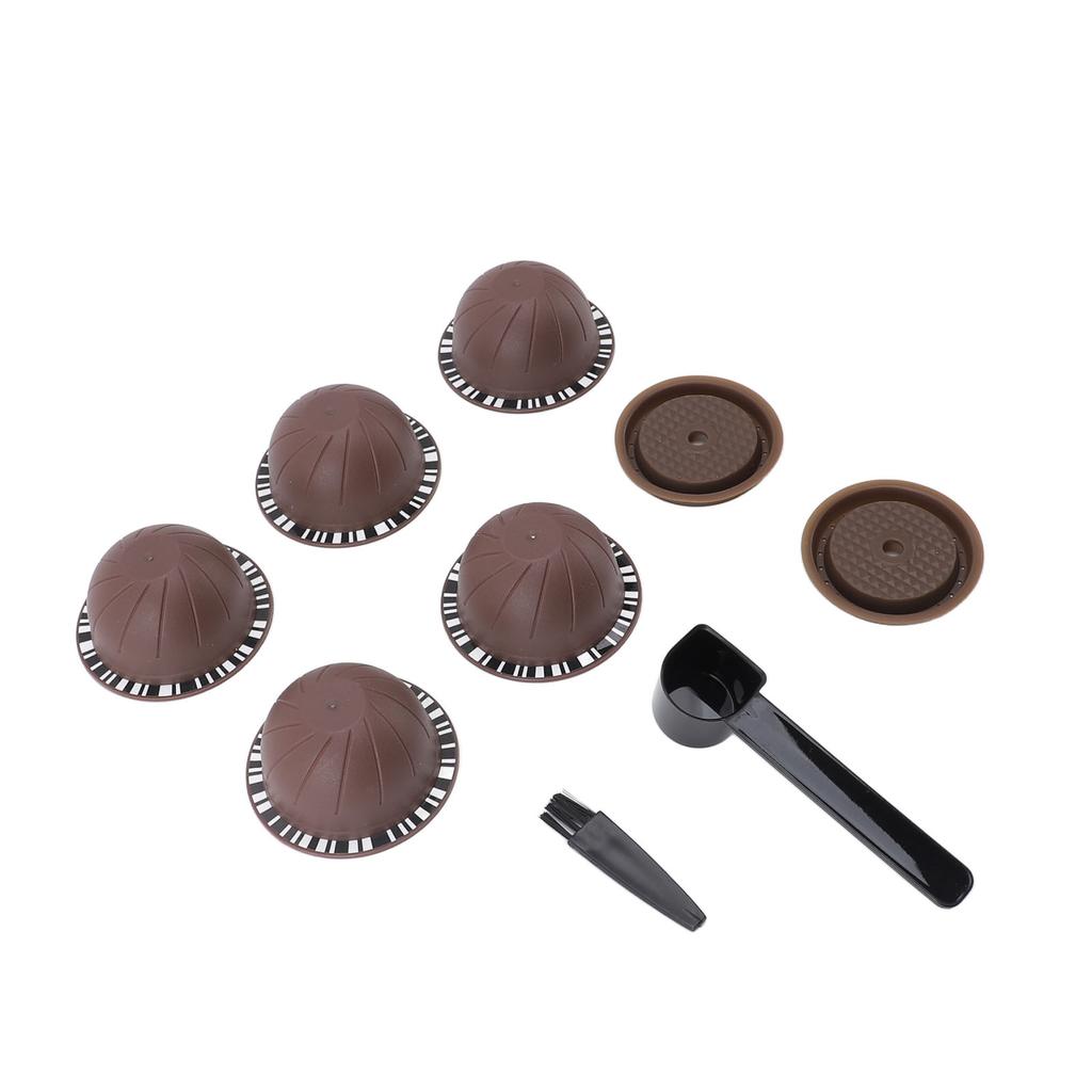 Reusable Capsule Kit For Nestle Vertuoline Coffee Machine with 5pcs Empty Refillable Pods 2pcs