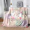 Happy 70th Birthday Celebration Flannel Blanket-Soft and Suitable for Sofas,Beds,Offices,Travel,All Seasons,Great Gift for Holidays and Birthdays.