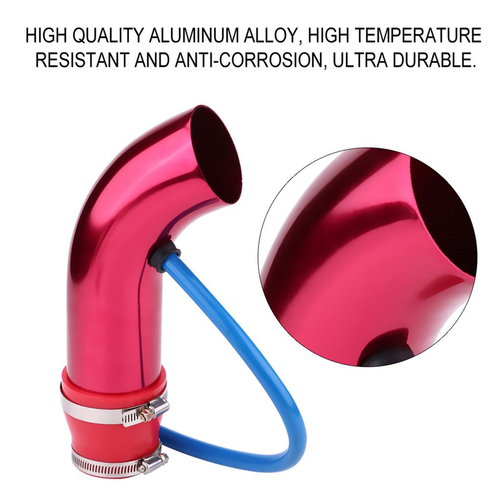 76mmCelsius3inch   Car Cold     Pipe Tube Hose Kit Filter System Blue